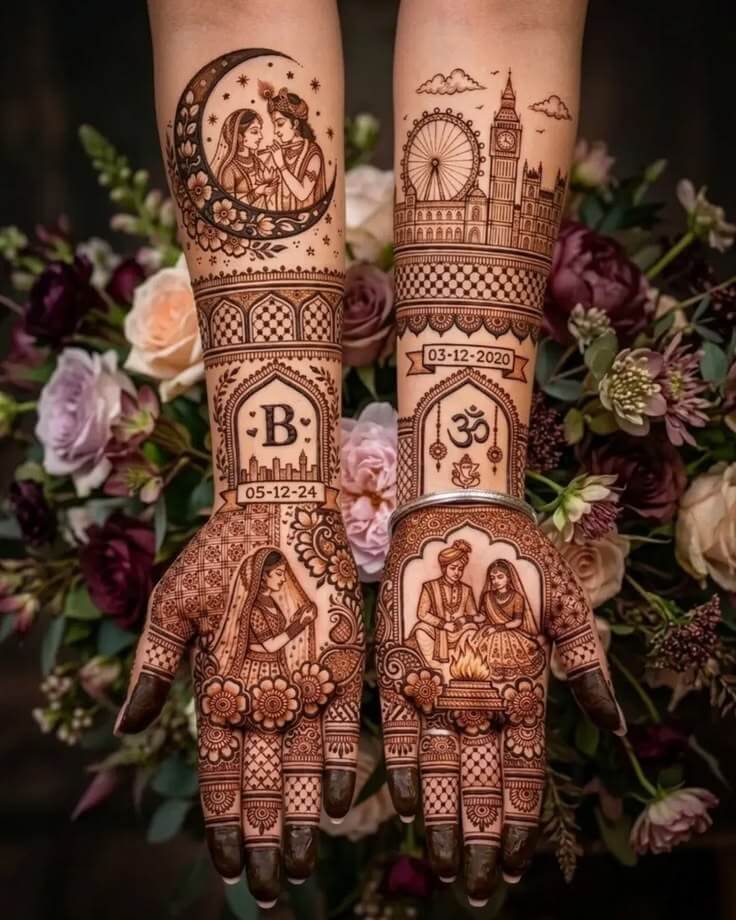 Bridal mehndi design for full hands
