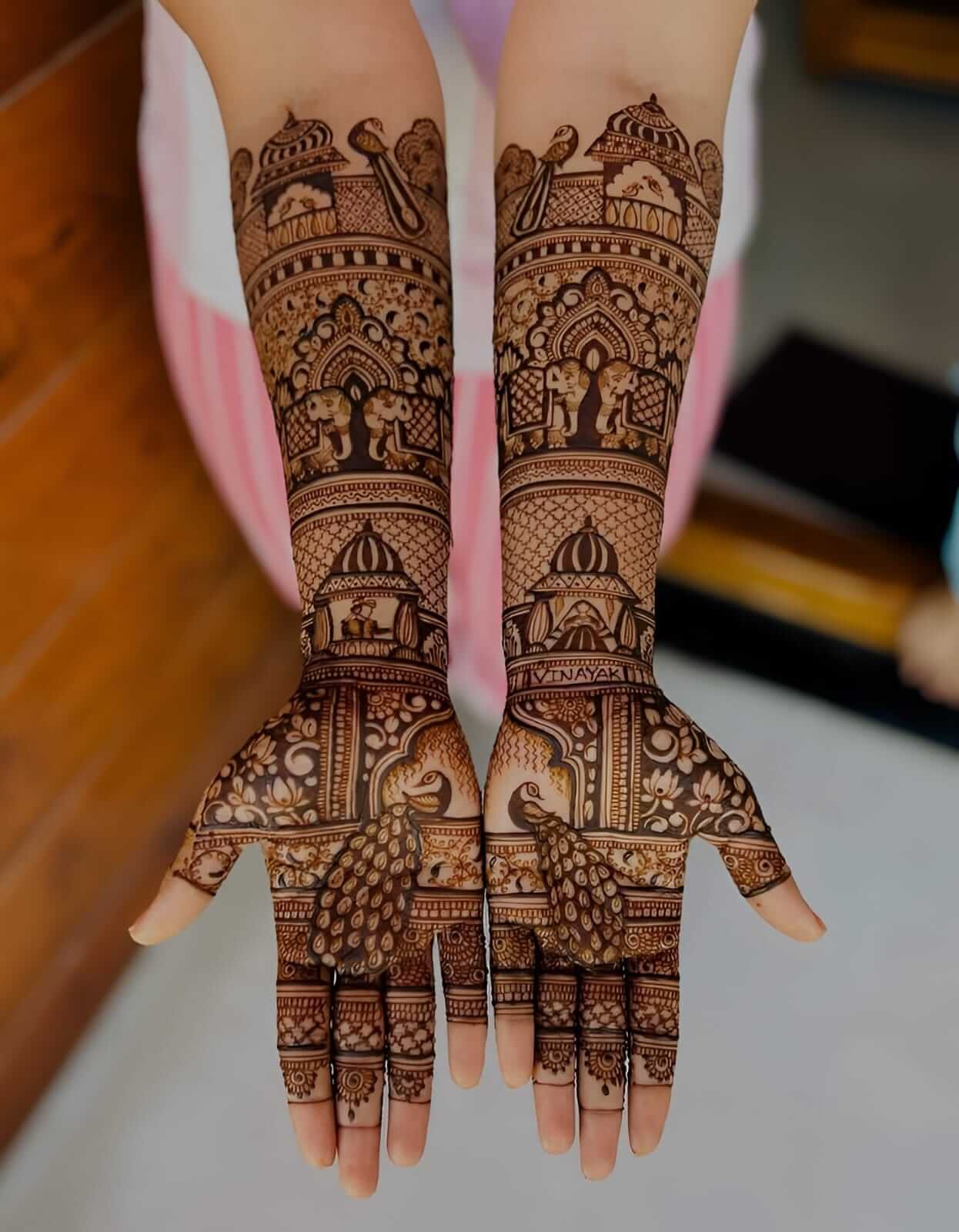 Full hand mehndi design