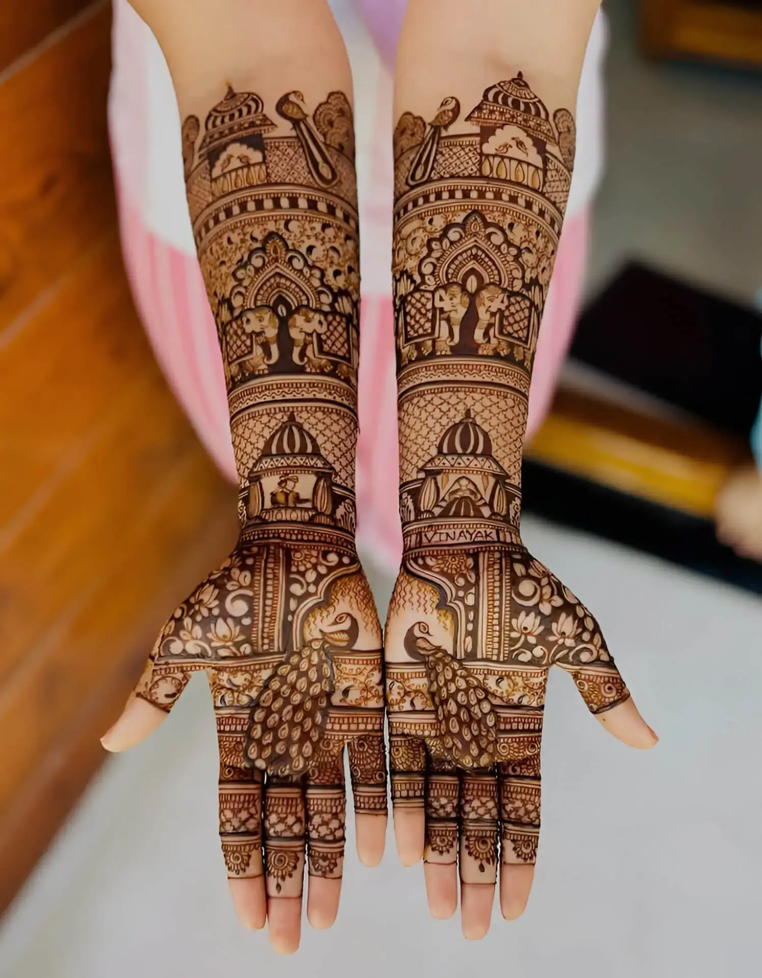 Full hand mehndi design